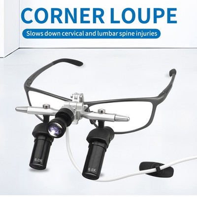 6X High-Definition Optical Lens Dental Ergo Loupes Magnifiers + 5W LED Headlight