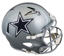 Cowboys George Pickens Authentic Signed Full Size Speed Rep Helmet JSA Witness