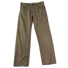 Levis 511 Performance Jeans Boys 14 Regular 27x27 Beige Slim Fit Stretch Denim