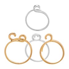 4Pcs Knitting Finger Ring: Crochet Yarn Holder for Finger- Adjustable Yarn