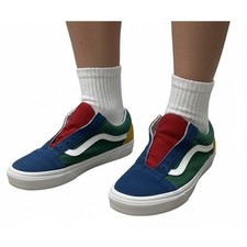 Vans Old Skool Yacht Club Color Block Sneakers Mens 6.5 Womens 8 No Laces