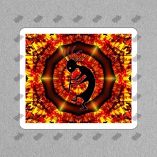 Vibrant Native American Inspired Vinyl Sticker Tribal Design Decal 772220