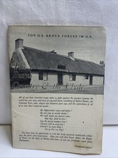 FOR U.S. ARMED FORCES IN U.K.  stationed in The Bonds Country And The Clyde WW2