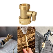 3/4'' Brass Garden Hose Shut Off Valve Water Pipe Faucet Connector Handy US