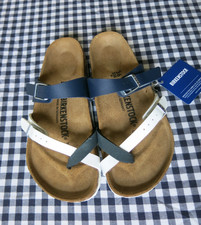 Birkenstock Mayari Split Birko-Flor  sandals blue  white EU 36 US 5-5.5 regular