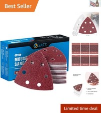 Sanding Sheets Set - 60 pcs 93mm with 6 Holes for Dust-Free, Perfect Finishes