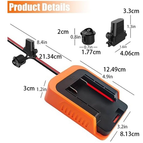 DIY Power Wheels Adapter Battery Adapter For Black&Decker 36V-40V Battery M - Picture 11 of 11