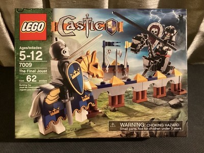 Lego Castle The Final Joust 7009 Blue Crown Knight Skeleton Horse Shield 2007