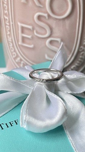 Tiffany & Co. Forever Diamond Ring in Platinum with Diamonds size 5 $1600 - Picture 8 of 24