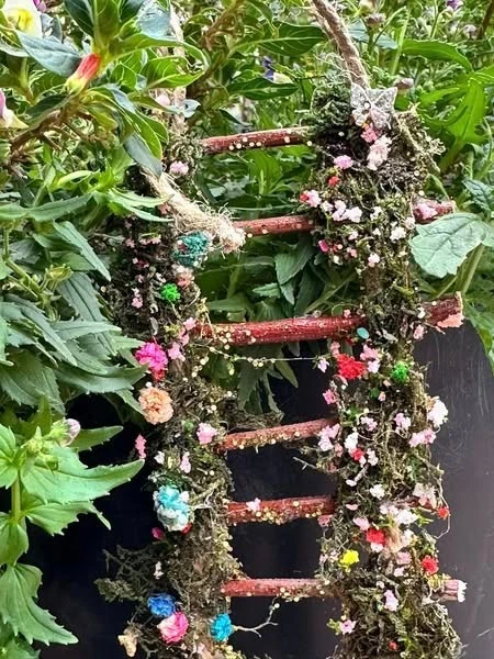 Escalera de casa de hadas, escaleras de casa de hadas, escaleras de jardín de hadas escalones de jardín de hadas  Foto 2 de 4