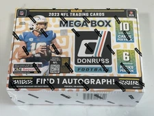2023 Panini NFL Donruss Football Mega Box Factory Sealed One Auto Per Box
