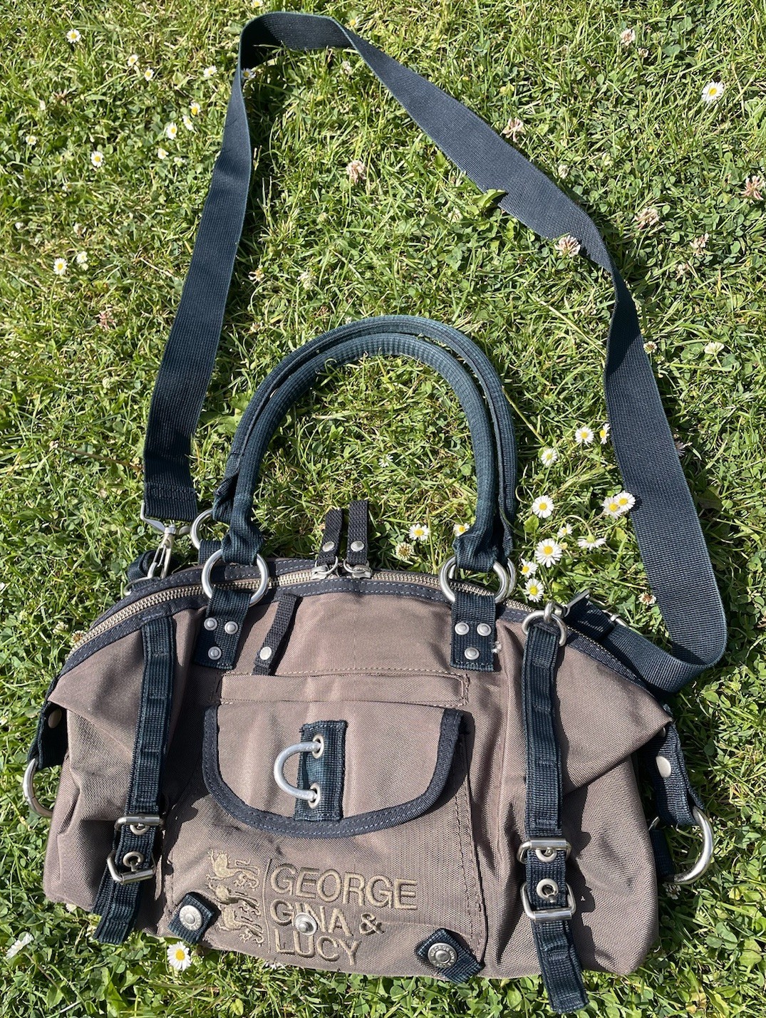 George Gina Lucy GGL Brown Handbag Y2K Utility Paradi… - Gem