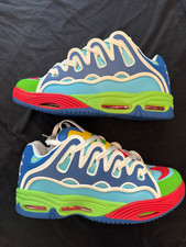 osiris d3 2001 size 14 blue/lime/multi