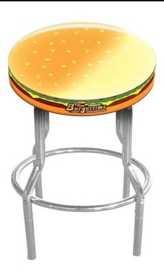 Burger Time 21.5'' to 29.5'' Adjustable Arcade Stool, Arcade1Up