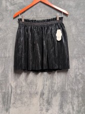 Wonder Nation Girls 10/12 Black Shimmer Tutu Skirt Elastic Waist