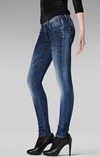 G-Star Damen Jeans, Slim, New Ocean Skinny, Blau medium aged, W32 L32