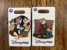 Disney Parks Trading Pin Great Mouse Detective Cluster & Basil & Olivia Set of 2