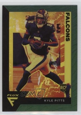 2021 Panini Chronicles Flux Rookies Green Prizm 5/49 Kyle Pitts #FX-10 RC 0c6