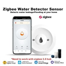 Zigbee Tuya Smart Water Leak Detector Flood Sensor App Alert Overflow Alarm