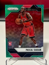 PASCAL SIAKAM 2016-17 Panini Prizm Basketball GREEN PRIZM Rookie Card SP. rookie card picture