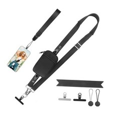 Clip and Go Strap for Phone With Wallet Crossbody Detachable RFID Blocking