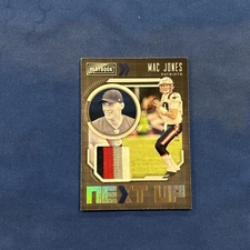2021 Panini Playbook MAC JONES #NXT-MJO ~ Next Up Jersey Relic Patch # 7/10