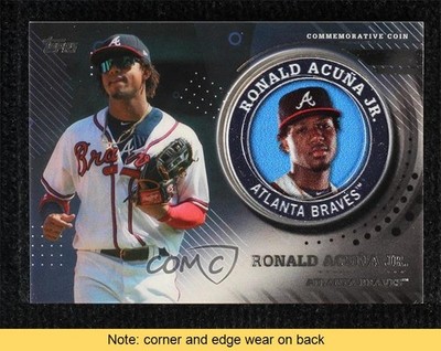 2020 Topps Player Medallions Black 155/199 Ronald Acuna Jr #TPM-RA READ 0m4q