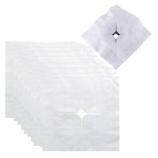 UtySty 100 Pack Disposable Face Down Pillow Cover 38.5 cm x 40 cm, White