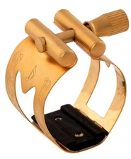 Marc Jean Ligature II – Gold | Size 701 | Fits French Kiss Tenor Sax Mouthpiece