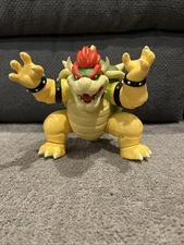 Nintendo The Super Mario Bros. Movie Bowser Figure with Fire Light Up NICE!