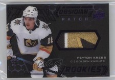 2020-21 SPx UD Black Obsidian Rookies Purple /35 Peyton Krebs #ORJ-PK Patch g2u