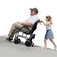 Lightweight  Foldable Electric Transport and Care Wheelchair