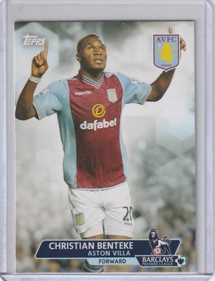 CHRISTIAN BENTEKE Aston Villa 2013/14 Topps Premier Gold #10 Base Card /Qty