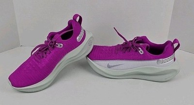 Nike InfinityRN 4 PRM Road Womens Size 8.5 Vivid Grape Light Silver FZ3086 500