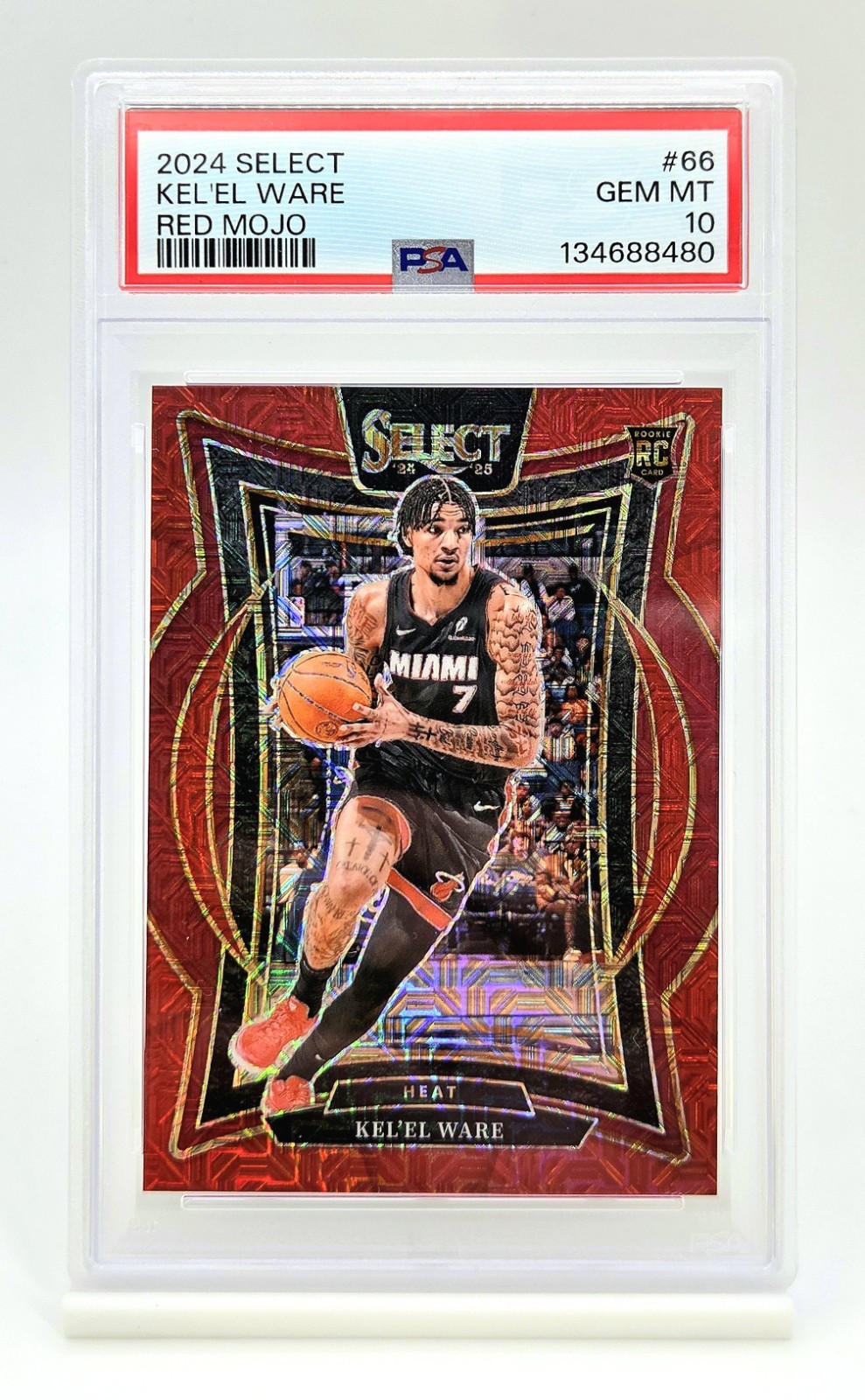 /20 PSA 10 2024 PANINI SELECT RED MOJO #66 KEL'EL WARE