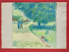 Vincent van Gogh Drawing on paper (Handmade) signed and stamped