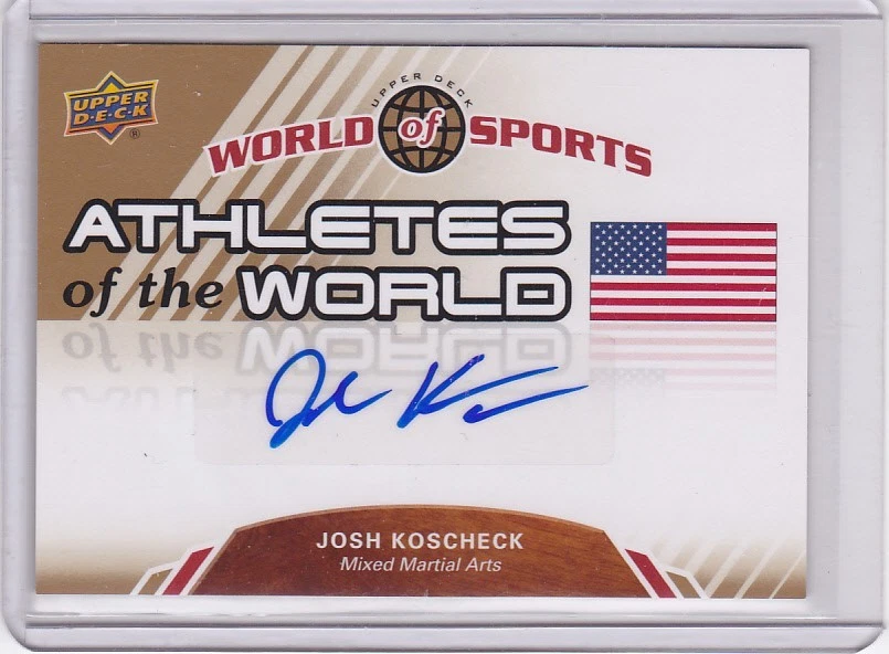 Carte Josh Koscheck Rookie Auto 2009 Upper Deck Prominent Cuts UFC - Autograph #1