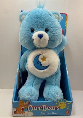 CARE BEARS Bedtime Bear Plush (2002) Play Along Toys New in Package -NO VHS tape
