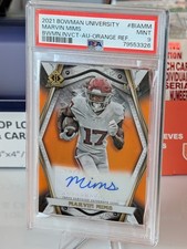 2021-22 Bowman University - Orange Bowman Invicta Autographs Marvin Mims /25 