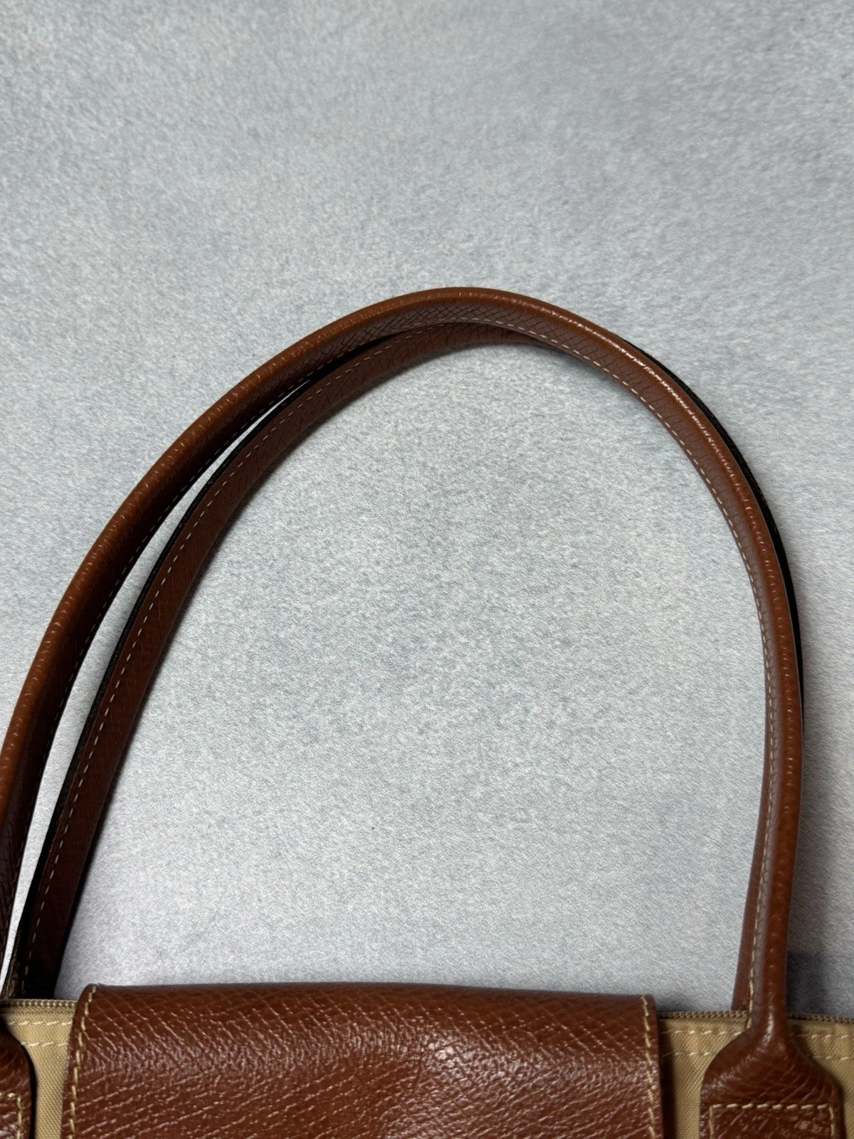 Borsa a mano Longchamp Le Pliage borsa a mano nylon beige shopper