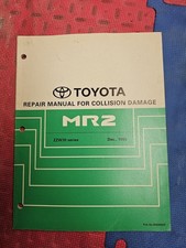Workshop Toyota MR2 ZZW30 Repair Manual For Collision Damage