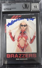 Dan Dangler Signed Custom Trading Card Beckett Encapsulated Autograph Grade 10