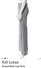 NILI LOTAN $415 STRIPED BLUE WHITE CARPENTER High Wide JEANS 27 — photo 4
