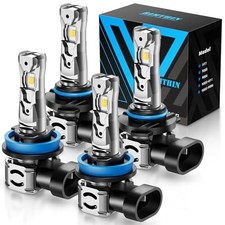 Bulbs Combo, H 11 9005 Fog Lights Bulb, 64,000LM 800 9005 H11 Cool White