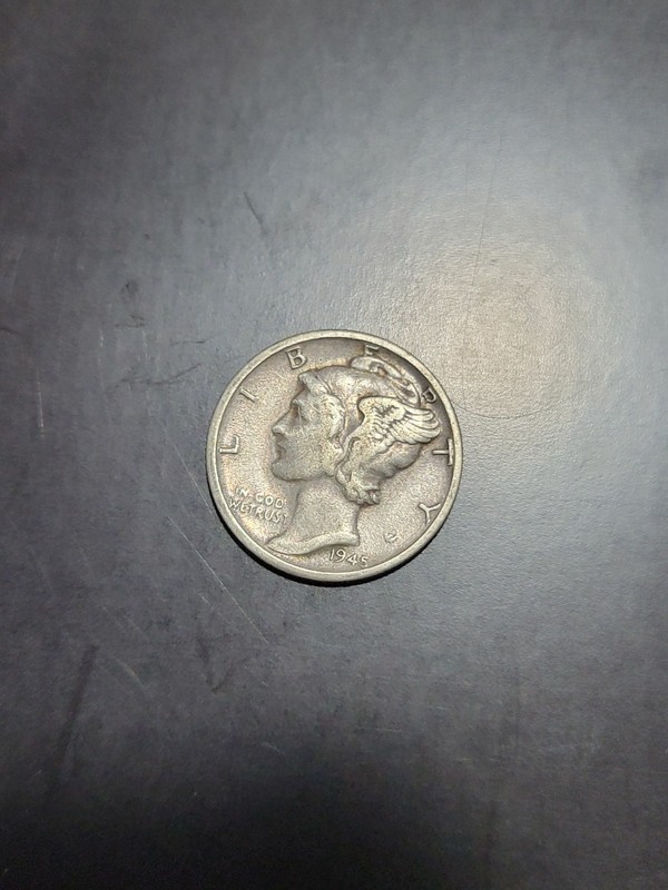 1945-S Mercury Silver Dime