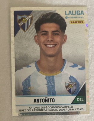 ANTONIO CORDERO ROOKIE STICKER MALAGA 2024-25 NEWCASTLE PANINI ANTOÑITO