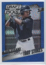 2014 Panini Prizm Perennial Draft Picks Blue Mojo 44/75 Troy Stokes Jr #34 9ws