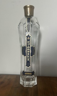 Empty St. Germain French Elderflower Liqueur 750mL Glass Bottle