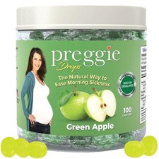 Preggie Pop Drops Pregnancy Nausea Relief Morning Sickness Candy with Essential