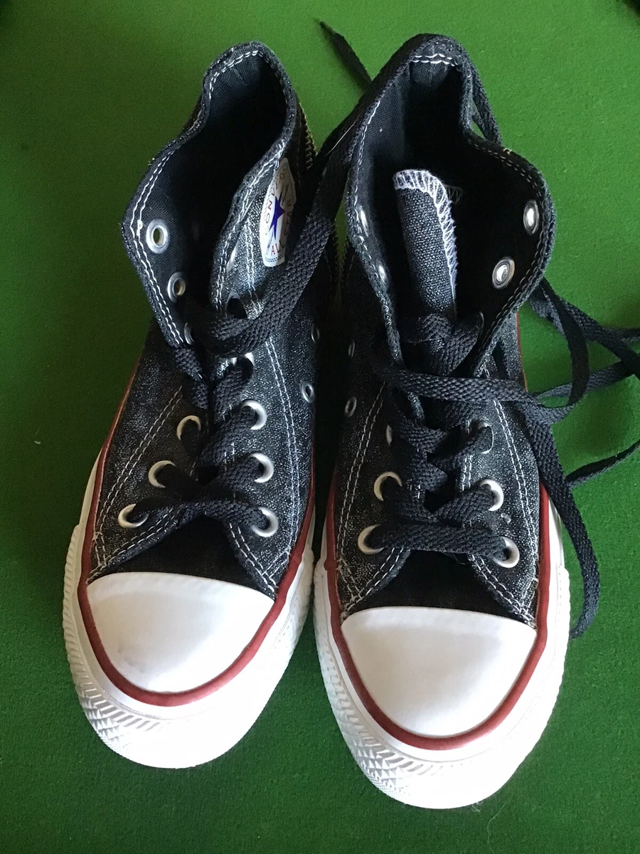Denim converse best sale high tops